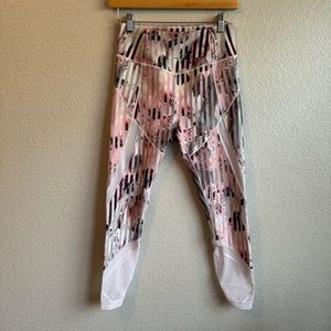 Women’s Calia By Carrie Underwood Floral Mesh Cropped Leggings Size Small